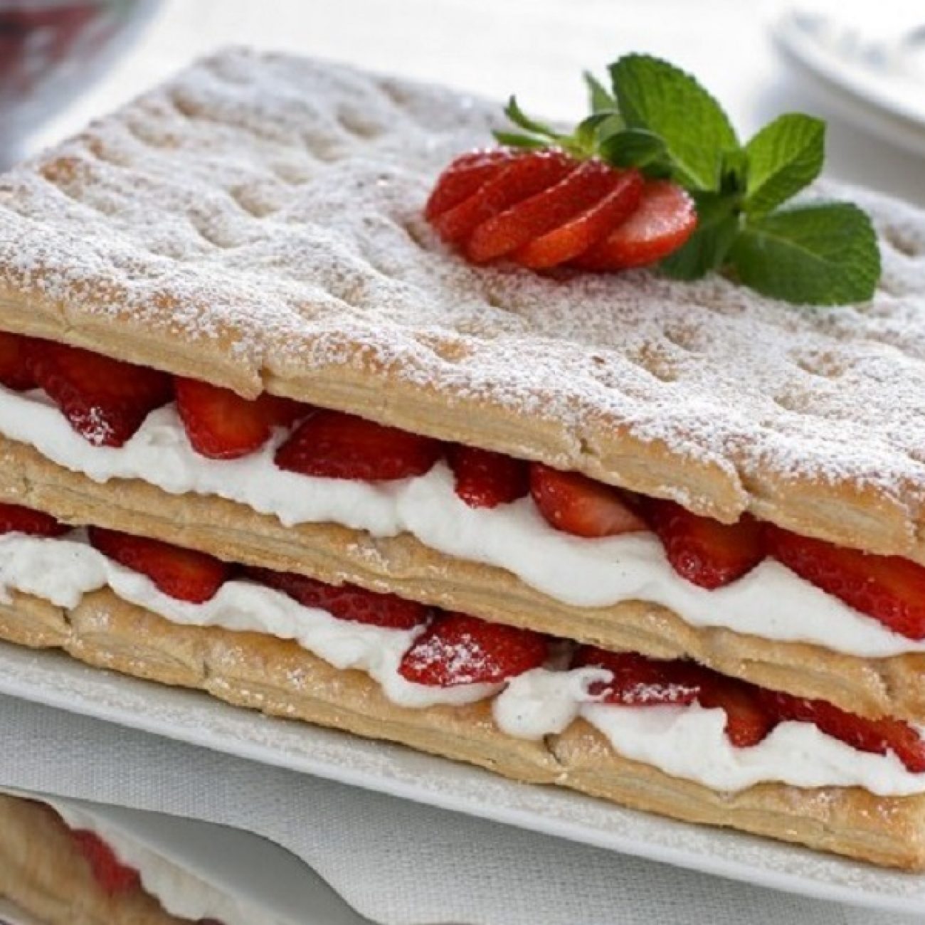 Millefoglie ricotta e fragole
