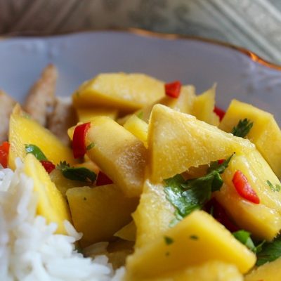mango-pollo-sapereesapori