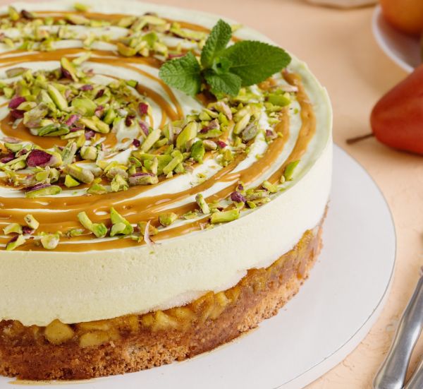 Cheesecake al cioccolato bianco e pistacchio